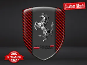 Ferrari Etiquetas Negocio Resistentes Estilo Personalizables